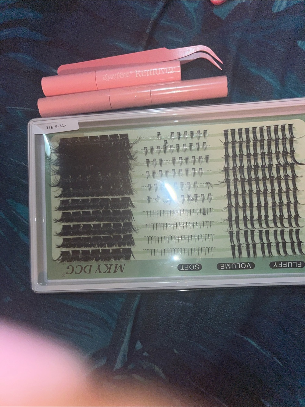 Pink Eyelash Tools & Extensions Set - Professional Lash Application